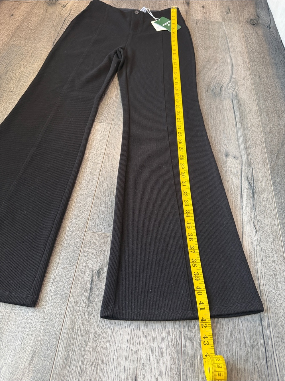 HALARA Black Flare Knit Trousers - Picture 5 of 10